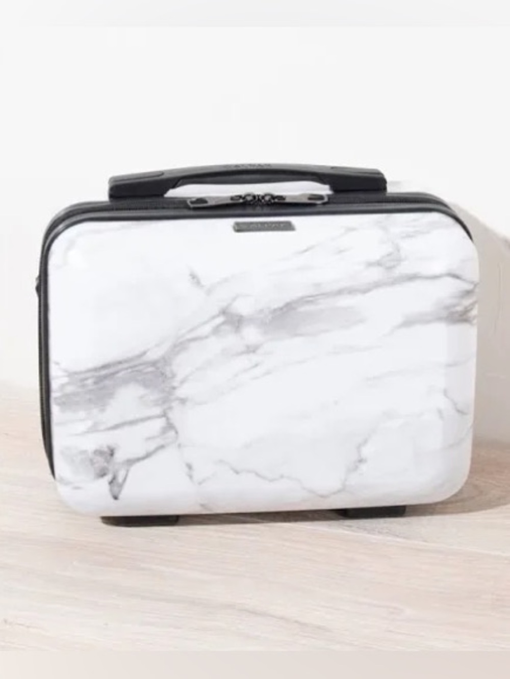 Calpak Vanity Case in White Marble
